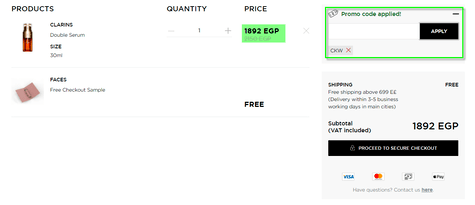 Faces Promo Code