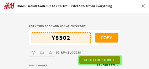 H&M Coupon