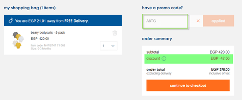 Mothercare Promo Code