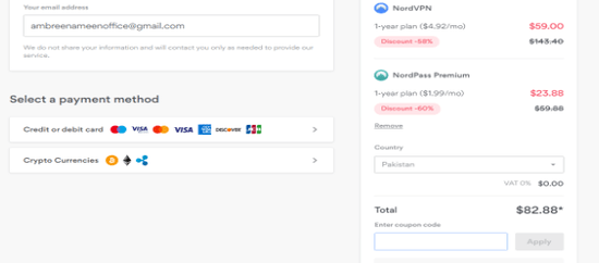 Applied NordVPN Coupon