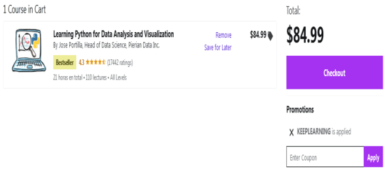 Applied Promo Code